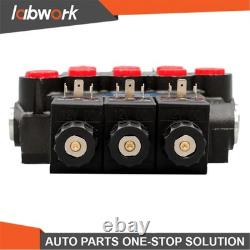 Labwork 3 Spool Solenoid 12V DC Hydraulic Control Valve Double Acting 13 GPM