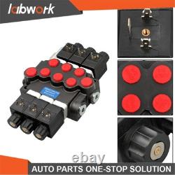 Labwork 3 Spool Solenoid 12V DC Hydraulic Control Valve Double Acting 13 GPM