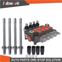 Labwork 4 Spool Hydraulic Control Valve Double Acting 21 GPM 3600PSI SAE Ports