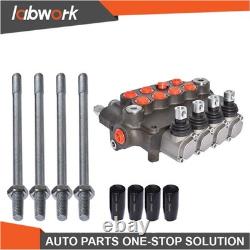 Labwork 4 Spool Hydraulic Control Valve Double Acting 21 GPM 3600PSI SAE Ports