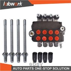 Labwork 4 Spool Hydraulic Control Valve Double Acting 21 GPM 3600 PSI SAE Ports