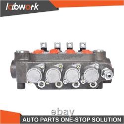 Labwork 4 Spool Hydraulic Control Valve Double Acting 21 GPM 3600 PSI SAE Ports