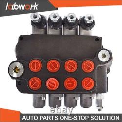 Labwork 4 Spool Hydraulic Control Valve Double Acting 21 GPM 3600 PSI SAE Ports