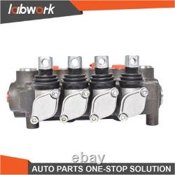 Labwork 4 Spool Hydraulic Control Valve Double Acting 21 GPM 3600 PSI SAE Ports