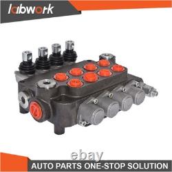 Labwork 4 Spool Hydraulic Control Valve Double Acting 21 GPM 3600 PSI SAE Ports