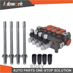 Labwork 4 Spool Hydraulic Control Valve Double Acting 21 GPM 3600 PSI SAE Ports