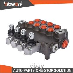 Labwork 4 Spool Hydraulic Control Valve Double Acting 21 GPM 3600 PSI SAE Ports