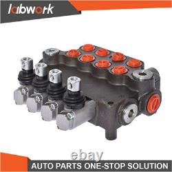 Labwork 4 Spool Hydraulic Control Valve Double Acting 21 GPM 3600 PSI SAE Ports