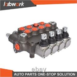 Labwork 4 Spool Hydraulic Control Valve Double Acting 21 GPM 3600 PSI SAE Ports