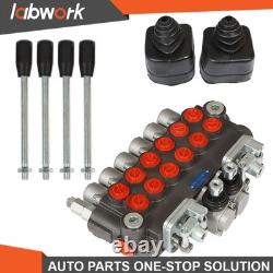 Labwork Hydraulic Backhoe Directional Control Valve with 2 Joystick 6 Spool 11 GPM