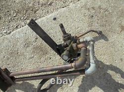 Massey Ferguson TO35 tractor external hydraulic valve control assemly with outlets