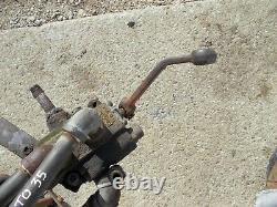 Massey Ferguson TO35 tractor external hydraulic valve control assemly with outlets