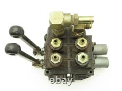 Monoblock Hydraulic Directional Control Valve 2-Spool 3-Position Manual Return