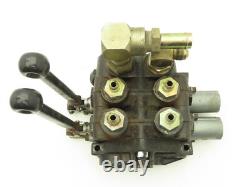 Monoblock Hydraulic Directional Control Valve 2-Spool 3-Position Manual Return