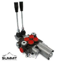 Monoblock Hydraulic Directional Control Valve, 2 Spool with Single Float Detent