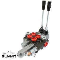 Monoblock Hydraulic Directional Control Valve, 2 Spool with Single Float Detent