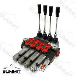 Monoblock Hydraulic Directional Control Valve, 4 Spool, 4 Float, 11 GPM