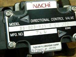 NACHI SS-G03-H3X-R-C1 J22 Hydraulic Directional Control Valve 110V / 60Hz