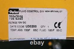 NEW 7321Z028 PARKER HANNIFIN CORP PARKER SOLENOID VALVE 12v HYDRAULIC CONTROL