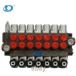 NEW 7 Spool Hydraulic Directional Control Valve 13 GPM, 3600 PSI, SAE Interface