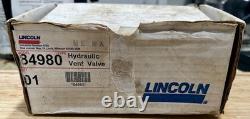 NEW OEM Lincoln Industrial 84980 Hydraulic Vent/Vent-Control Valve 1/4? NPTF