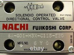 Nachi SA-G01-H3X-C115-E20 Hydraulic Directional Control Solenoid Valve 120V D03