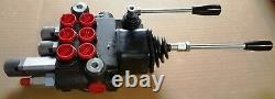 New 3 Spool Hydraulic Control Valve With Joystick And Float Spool / 10 Gpm