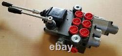 New 3 Spool Hydraulic Control Valve With Joystick And Float Spool / 10 Gpm