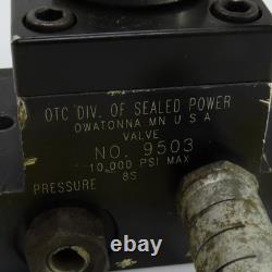 OTC 9503 Manual Hydraulic Control Valve 3 Position 10,000 PSI Max