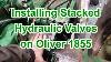 Oliver 1855 Stacking Hydraulic Service Control Valves Assembly