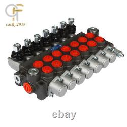 P40 SAE 13GPM 7 Spool Hydraulic Directional Control Valve Double Acting Cylinder