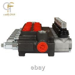 P40 SAE 13GPM 7 Spool Hydraulic Directional Control Valve Double Acting Cylinder