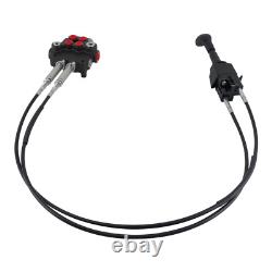 P80 Cable Remote Control Valve Kit 2 Spool 21GPM Hydraulic Directional 25MPa