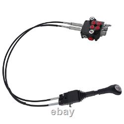 P80 Cable Remote Control Valve Kit 2 Spool 21GPM Hydraulic Directional 25MPa