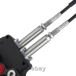 P80 Cable Remote Control Valve Kit 2 Spool 21GPM Hydraulic Directional 25MPa