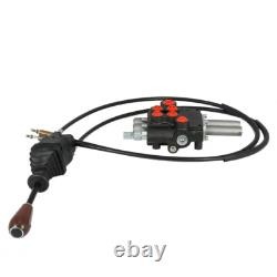 P80 Remote Control Valve Kit 2 Spool Valve 80lpm/ 21gpm /Joystick / Cables New