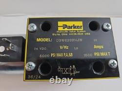 PARKER Hydraulic Directional Control Valve D3W020BNJW (24VDC, 1.5 Hz) NEW FreeSH