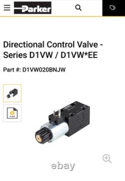 PARKER d1vw020bnyw4 HYDRAULIC Control Valve New