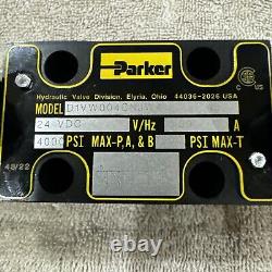 Parker D1VW004CNJW4 94 HYDRAULIC DIRECTIONAL CONTROL VALVE 24VDC Hz 1.39 4000PSI
