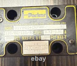 Parker D1VW004CNYCF Hydraulic Directional Control Valve 5000PSI 120V-AC