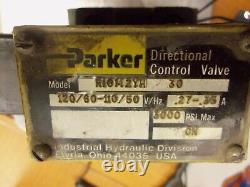 Parker Hydraulic 3000 Psi Directional Control Valve 120/60-110/50 V R10m2yh