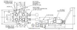 Prince Hydraulic Control Valve 5200 Series Two Spool Part# Rd522ccaa5a4b1