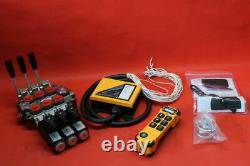 Radio remote control 6 buttons palm with display Juuko 12V hydraulic valve 60l