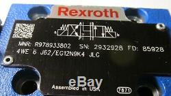 Rexroth R978933802 Hydraulic Directional Control/ Pilot Valve 4we6 J62/eg12n9k4