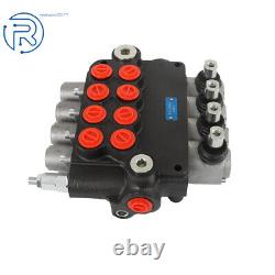 SAE Hydraulic Control Valve Double Acting 4Spool 21GPM 3600PSI withconversion plug