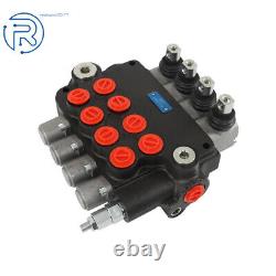 SAE Hydraulic Control Valve Double Acting 4Spool 21GPM 3600PSI withconversion plug