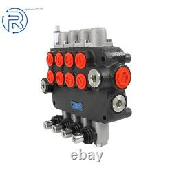 SAE Hydraulic Control Valve Double Acting 4Spool 21GPM 3600PSI withconversion plug