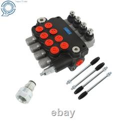 SAE Hydraulic Control Valve Double Acting 4Spool 3600PSI 21GPM WithConversion Plug