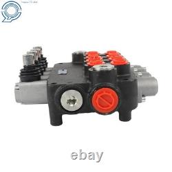 SAE Hydraulic Control Valve Double Acting 4Spool 3600PSI 21GPM WithConversion Plug