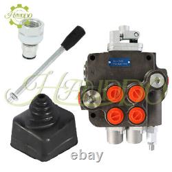 SAE Hydraulic Control Valve withJoystick withconversion plug 21GPM 2 Spool